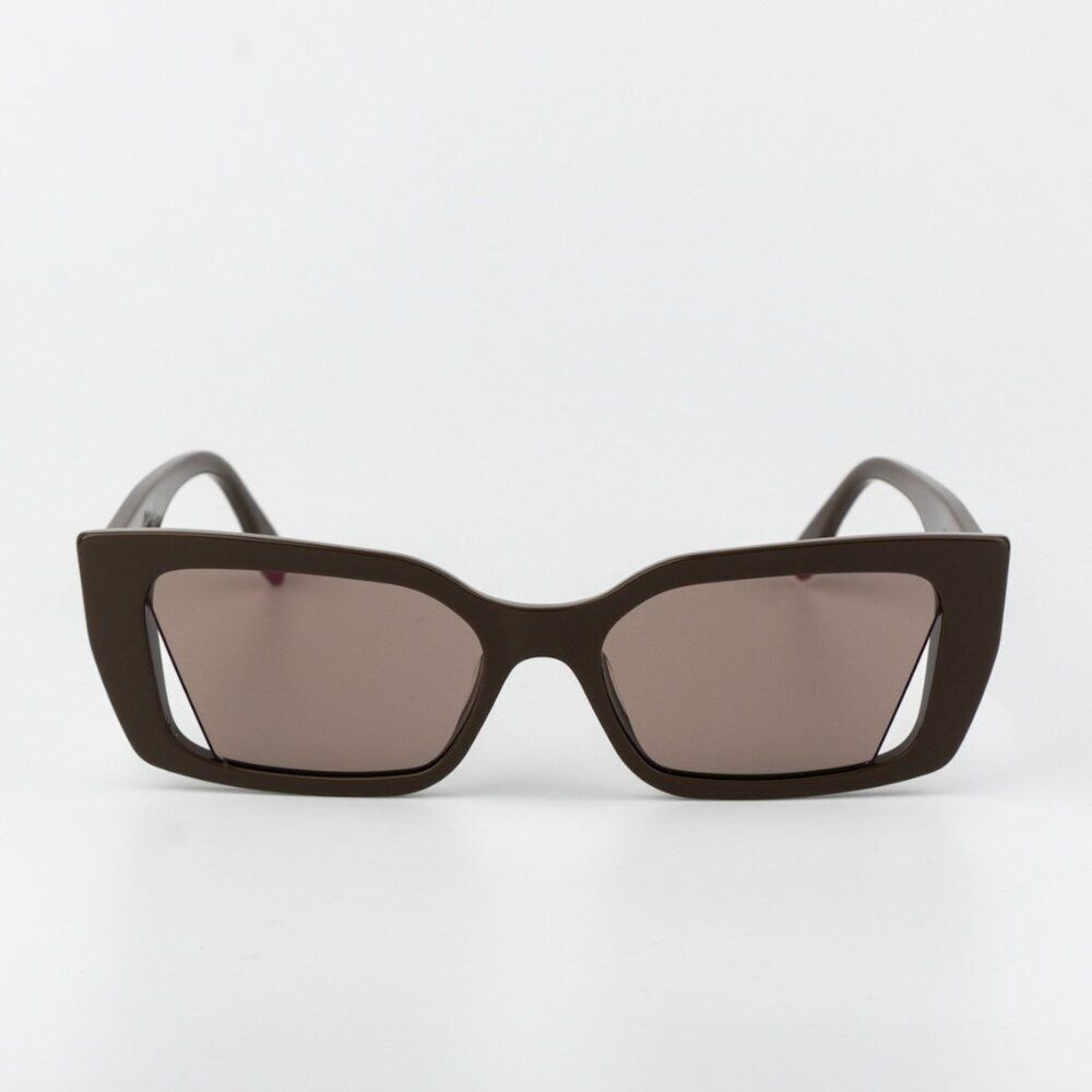 Fendi Women Sunglasses Shiny Truffle Light Brown Geometric FE40032I 50E NEW
